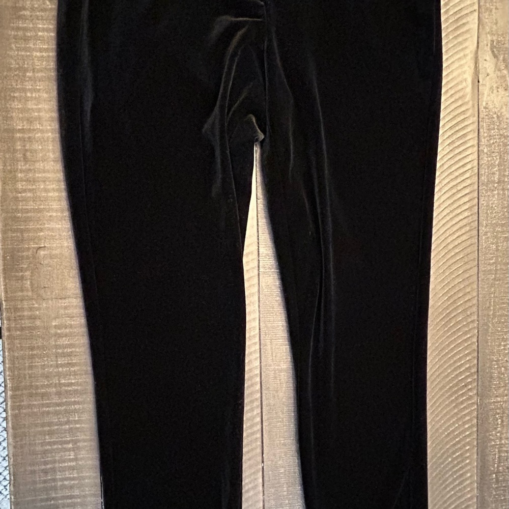 Express Black Velvet Trousers